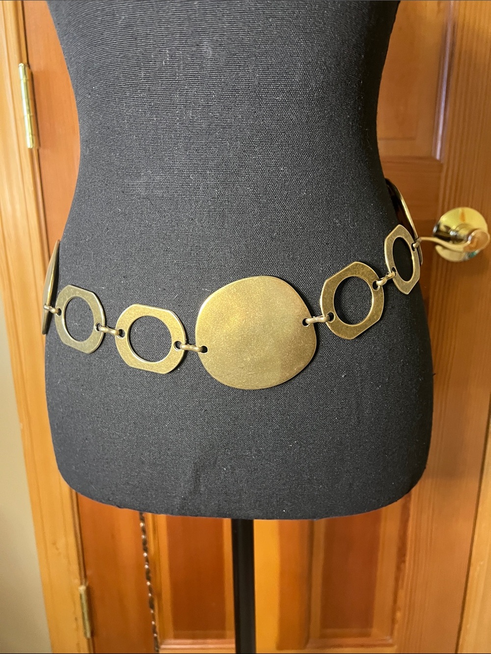 Chico's Gold-Tone Linked Disc Waist Belt